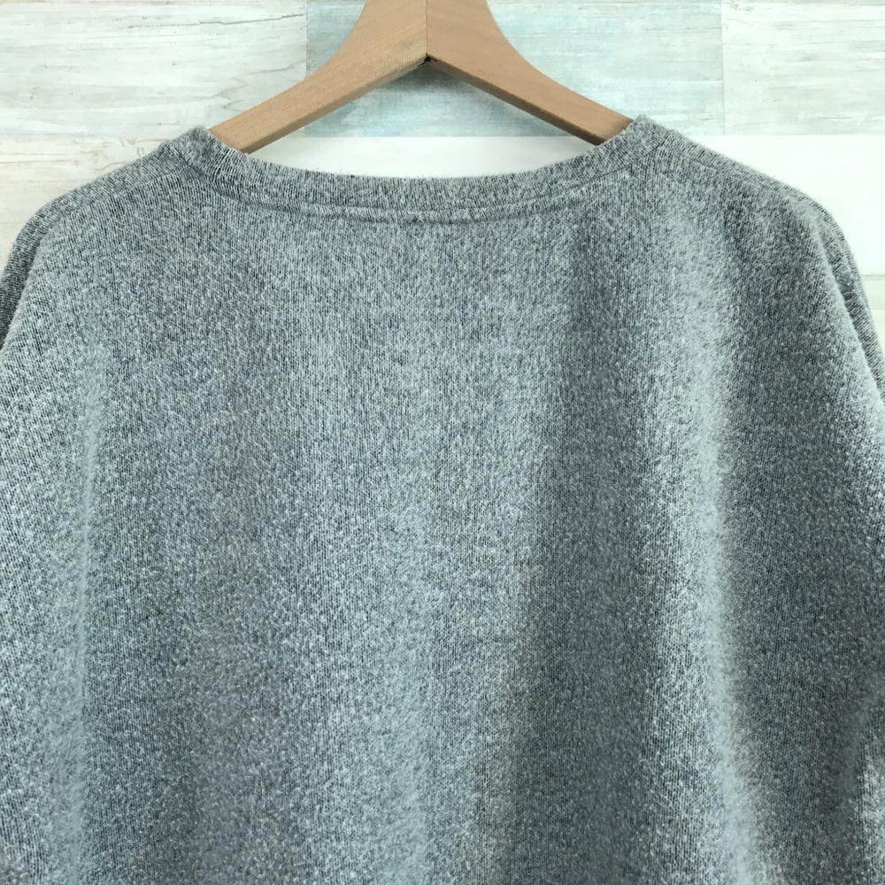 SOLD Oversized Boxy Sweater Gray Fuzzy Knit Zara - Picture 5 of 6